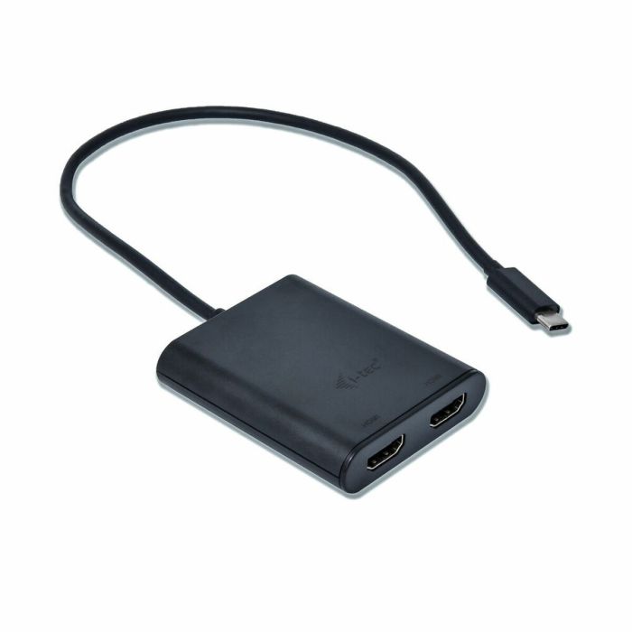 Cable USB-C a HDMI i-Tec C31DUAL Negro 4K Ultra HD 2