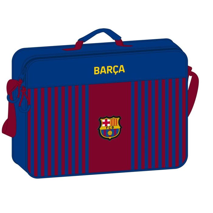 Cartera Escolar F.C. Barcelona Granate Azul marino (38 x 28 x 6 cm)