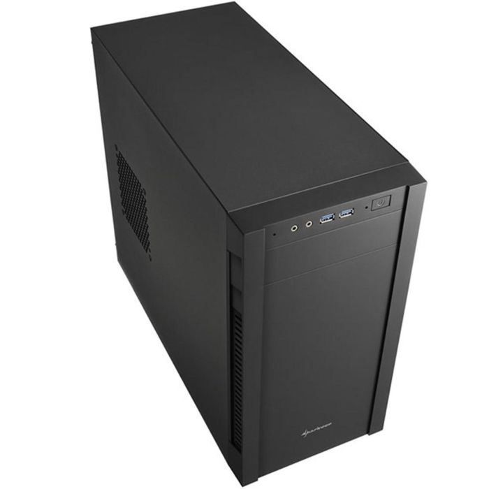 Sharkoon S1000 Caja PC Compacta Micro-ATX con Túnel Inferior para Fuente/Discos y Flujo de Aire Optimizado - Negro 1 Sharkoon S1000 Caja PC Compacta Micro-ATX con Túnel Inferior para Fuente/Discos y Flujo de Aire Optimizado - Negro 1