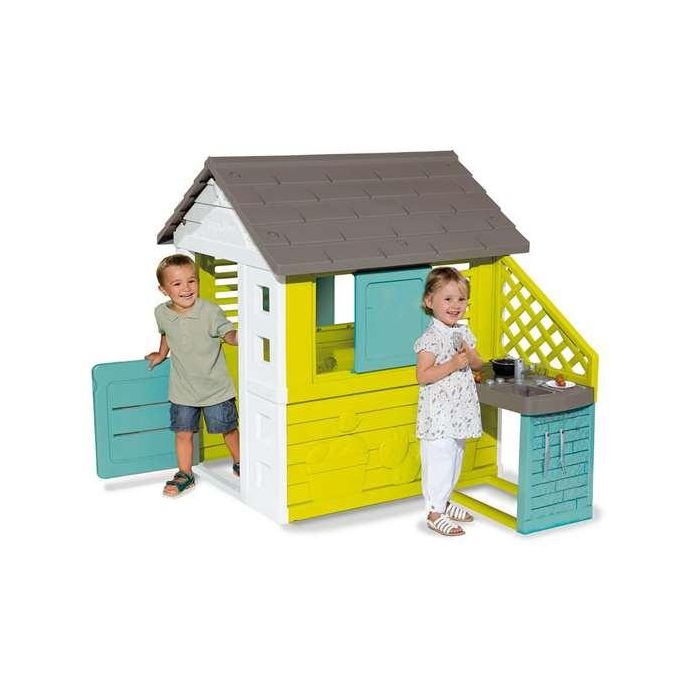 Casa Pretty con cocina exterior 145x127x110 cm 7