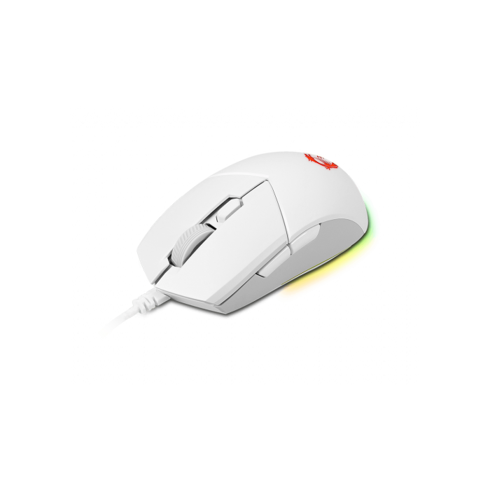 MSI CLUTCH GM11 WHITE ratón Ambidextro USB tipo A Óptico 5000 DPI 2