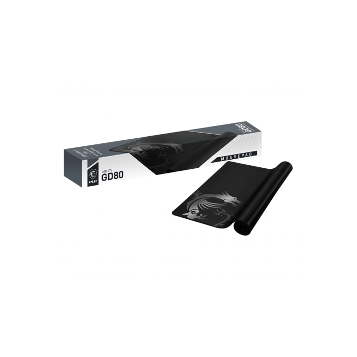 MSI Agility GD80 Alfombrilla de ratón para juegos Negro, Blanco 4