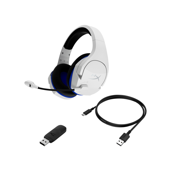 Auriculares con Micrófono Gaming Hyperx Cloud Stinger Core - PS5-PS4 Blanco Azul/Blanco 1