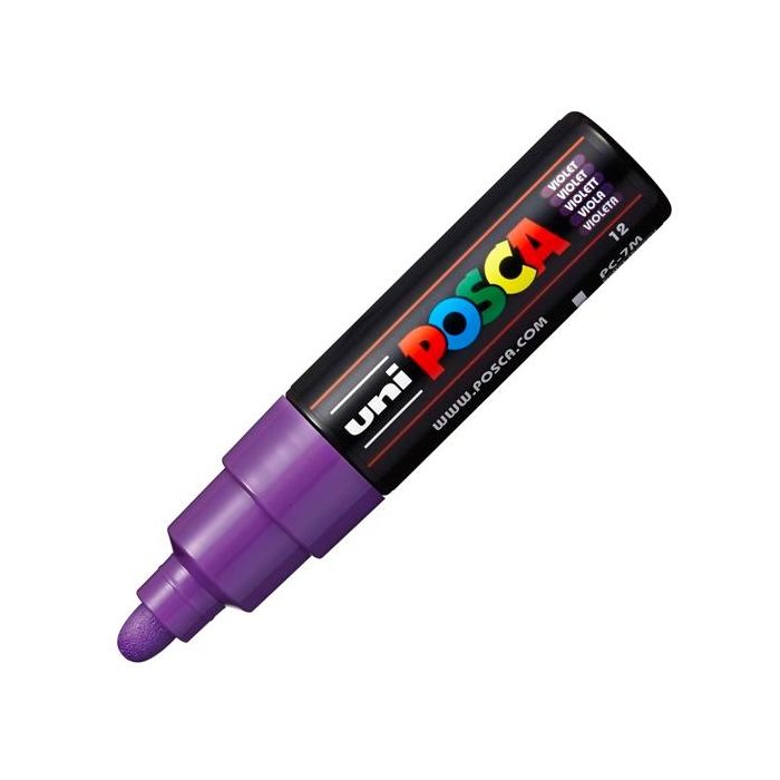 Posca Marcador pc-7m no permanente punta forma de bala 4,5-5,5mm violeta Posca Marcador pc-7m no permanente punta forma de bala 4,5-5,5mm violeta