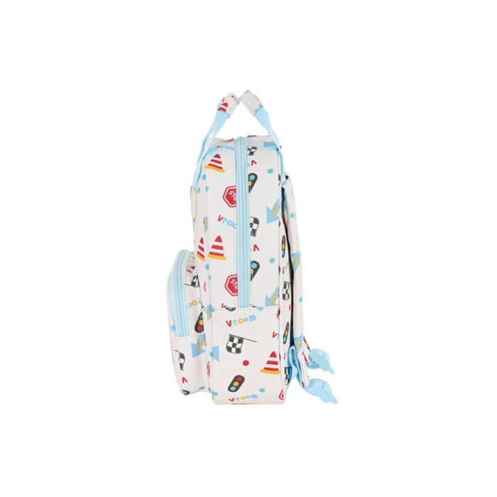 Mochila Escolar Safta My car Blanco Multicolor 20 x 28 x 8 cm 2