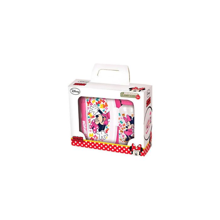 Set De Botella Y Sandwichera + Cubiertos Minnie Mouse "Lucky" 21X18X7Cm - Modelos surtidos Set De Botella Y Sandwichera + Cubiertos Minnie Mouse "Lucky" 21X18X7Cm - Modelos surtidos