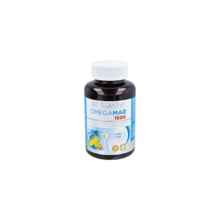 MARNYS Omegamar 1500 mg, 60 cápsulas, Aceite de Pescado con EPA y DHA para el Corazón y Función Cognitiva