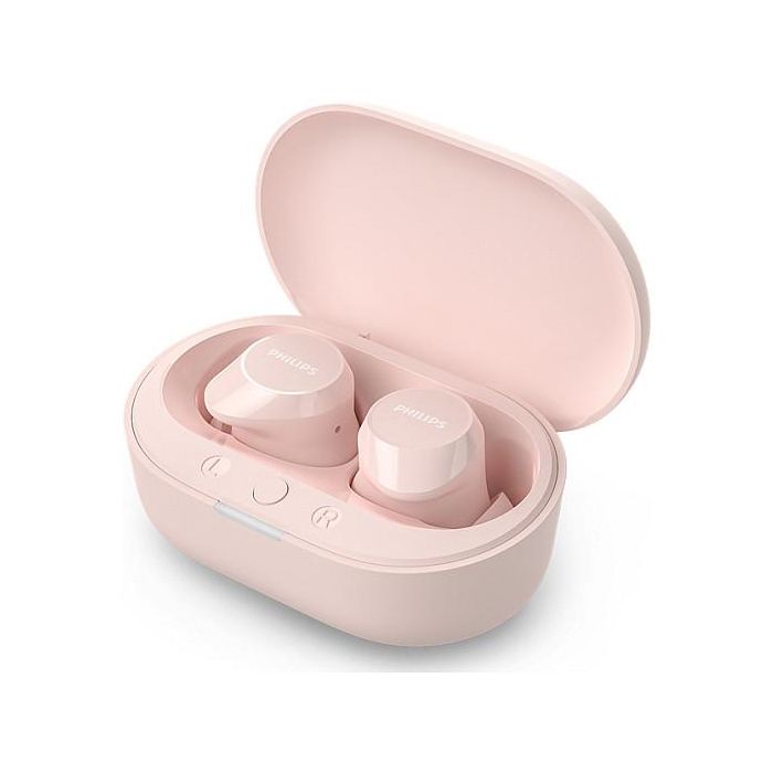 Philips Auriculares Bluetooth TAT1209 Rosa con Estuche de Carga, Autonomía 6h 2