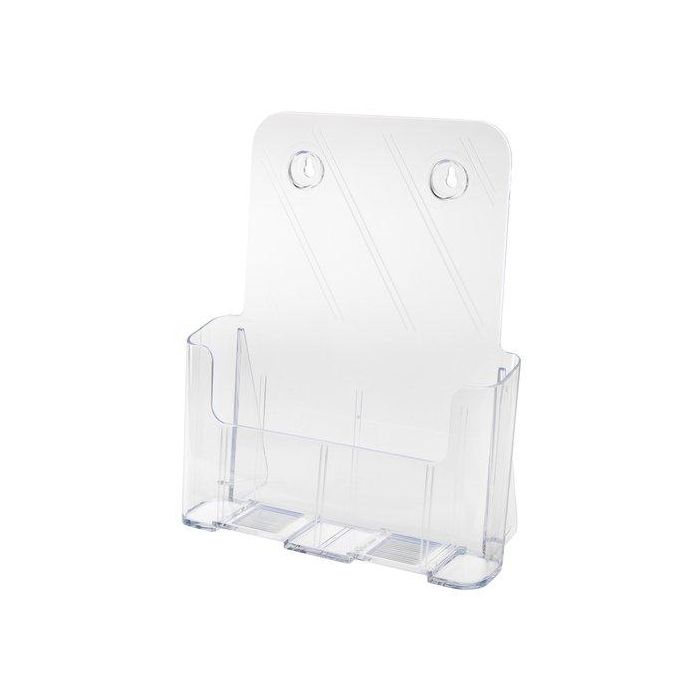 Portafolletos Sobremesa Deflect-O A4 Vertical 1 Compartimento Respaldo Alto Cristal