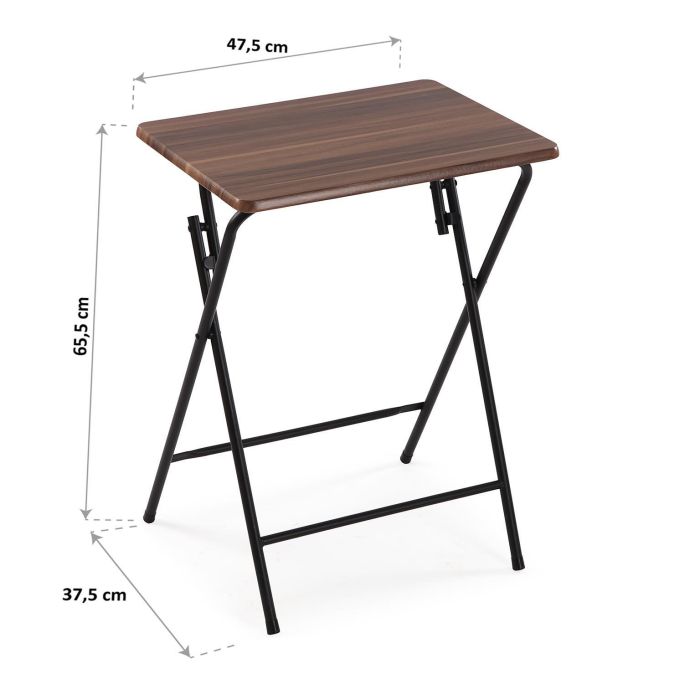 Mesa Plegable Versa 37.5x65.5x47.5 cm - Madera MDF y Metal 3 Mesa Plegable Versa 37.5x65.5x47.5 cm - Madera MDF y Metal 3
