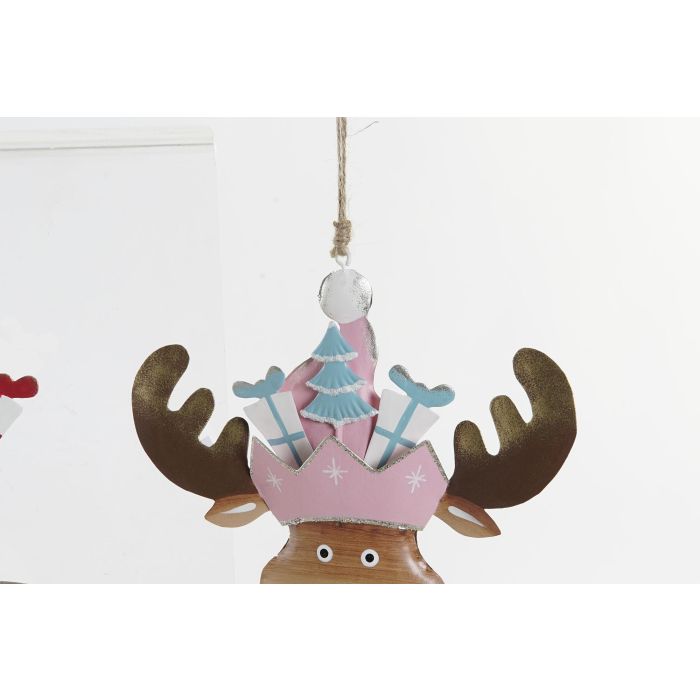 DKD Home Decor Decoración Colgante Navidad Tradicional de Metal con Papá Noel, Muñeco Nieve y Reno, Surtido de Colores, 12 Unidades 2 DKD Home Decor Decoración Colgante Navidad Tradicional de Metal con Papá Noel, Muñeco Nieve y Reno, Surtido de Colores, 12 Unidades 2