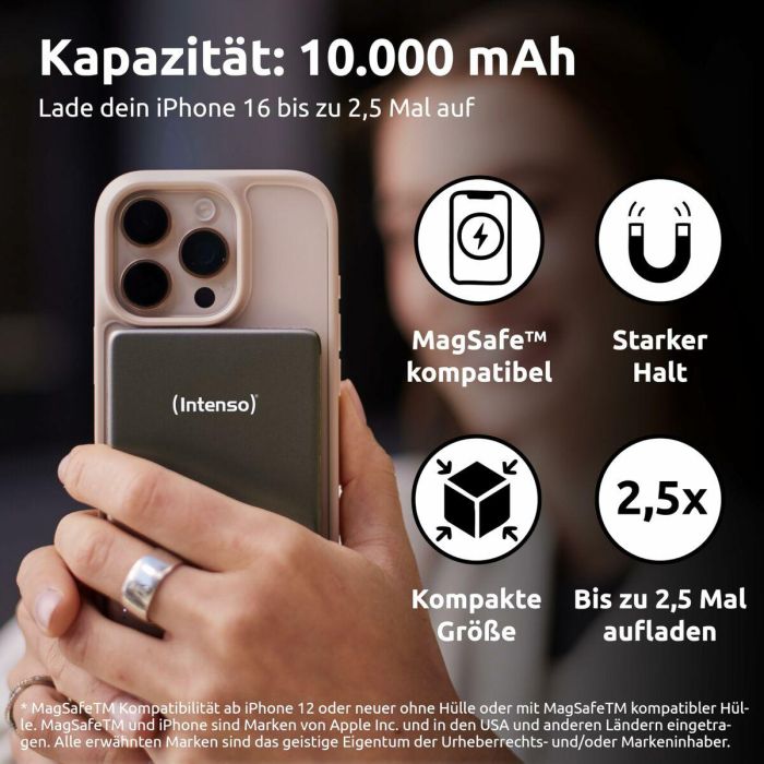 Powerbank INTENSO MW10000 10000 mAh Gris 5 Powerbank INTENSO MW10000 10000 mAh Gris 5