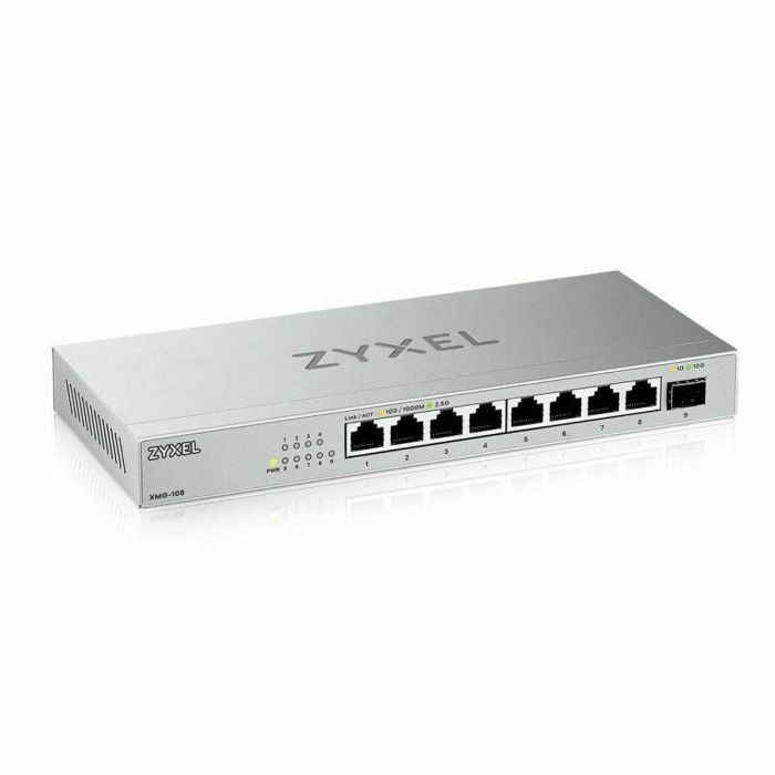Zyxel XMG-108 No administrado 2.5G Ethernet (100/1000/2500) Plata Zyxel XMG-108 No administrado 2.5G Ethernet (100/1000/2500) Plata