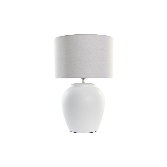 Lampara Sobremesa Moderno DKD Home Decor Blanco 38 x 58 x 38 cm