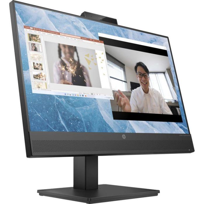 HP M24m Monitor de Conferencia 23.8" FHD con Webcam 5MP, Micrófonos Duales y Altavoces Integrados 1