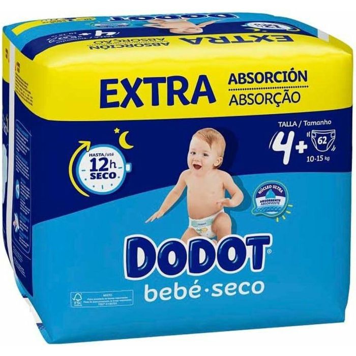 Dodot Etapas Extra Pañales Talla 4 (10-15 kg) con Microperlas Absorbentes - 62 Unidades 8