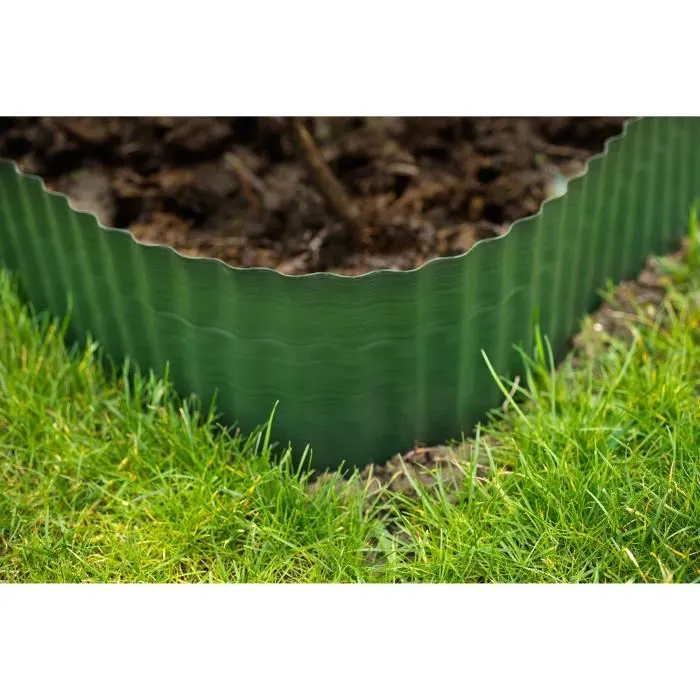 Nature Borde de hierba H20cm x L9m en polietileno verde