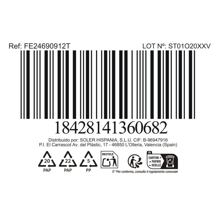 Inde Tarro de Cocina con Tapa de Bambú Colección Faro, Diámetro 10 cm x Alto 13 cm (24 Unidades)