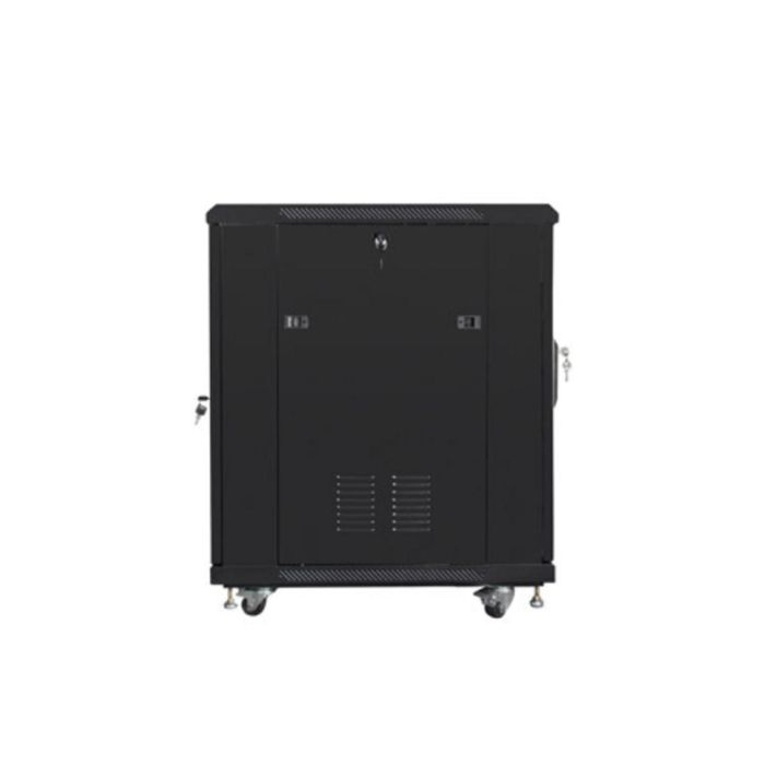 Lanberg FF01-6815-12B Armario Rack 15U Bastidor Independiente con Teclado de Bloqueo, Ruedas y Patas Ajustables, 800 kg, IP20, Negro 1 Lanberg FF01-6815-12B Armario Rack 15U Bastidor Independiente con Teclado de Bloqueo, Ruedas y Patas Ajustables, 800 kg, IP20, Negro 1