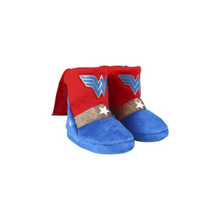 Zapatillas De Casa Bota Wonder Woman Rojo