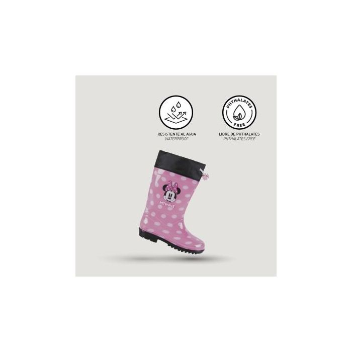 Botas lluvia pvc minnie Pink 4