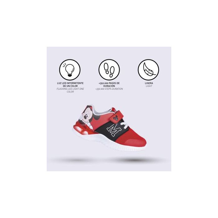 Zapatillas Deportivas con LED Mickey Mouse 27