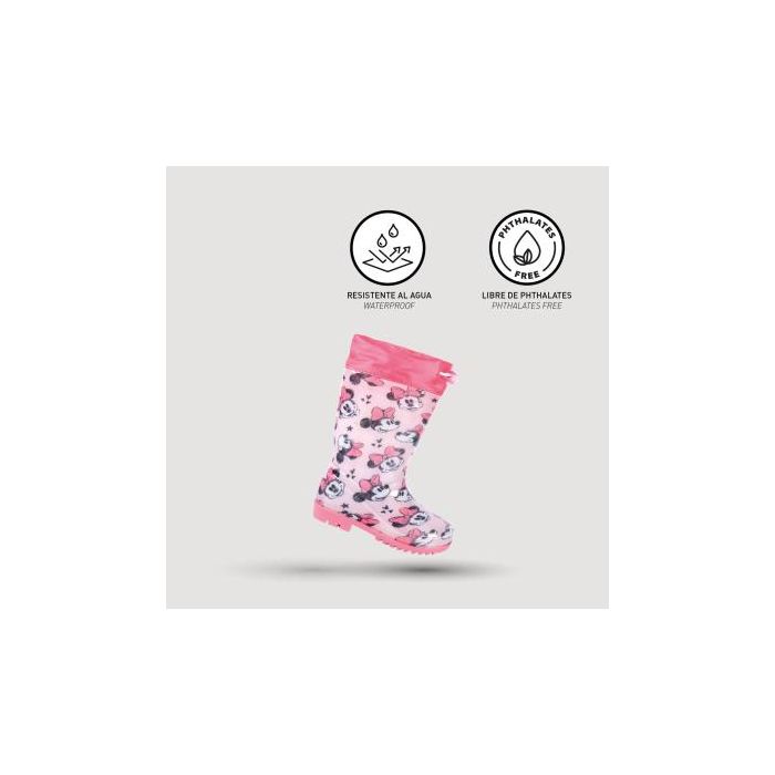 Botas lluvia pvc minnie Pink 3