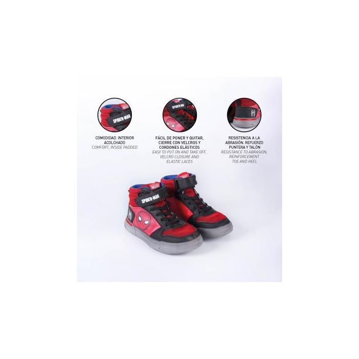 Deportiva Suela Ligera Eva Bota Spiderman Rojo 4