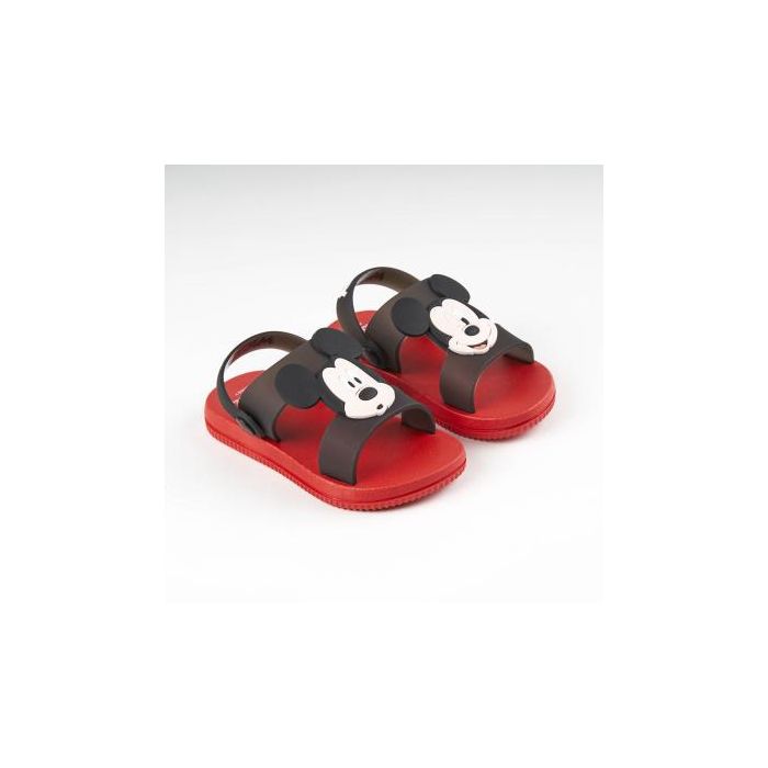 Sandalias Casual Goma Mickey Rojo 2