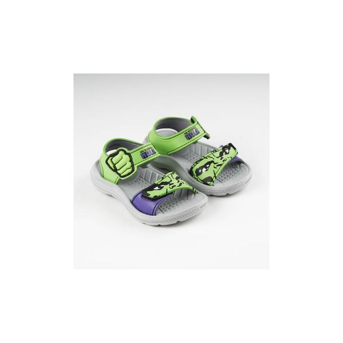 Sandalias playa estampado avengers spiderman Green 2