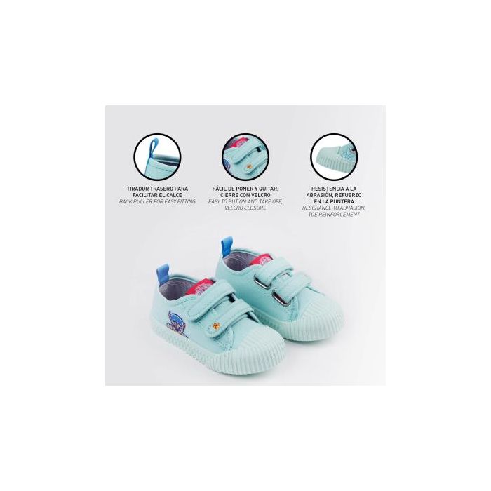 Zapatilla loneta suela pvc velcro paw patrol Light Blue 4