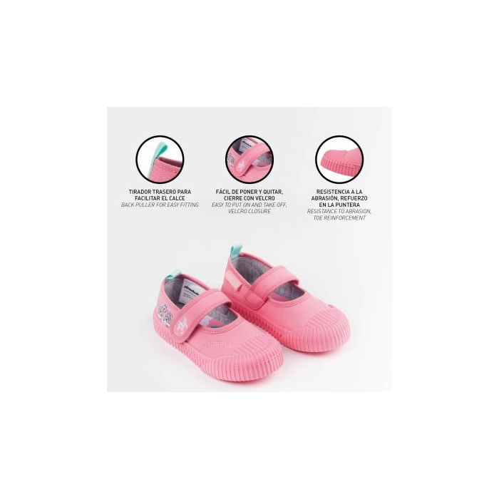 Zapatilla loneta suela pvc lazo paw patrol Pink 4