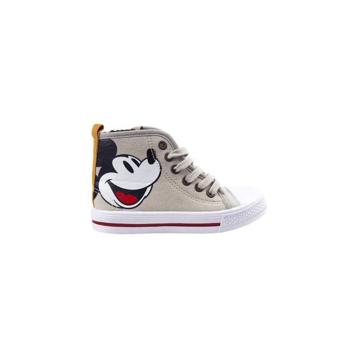 Zapatilla Loneta Suela Pvc Alta Mickey Beige 0