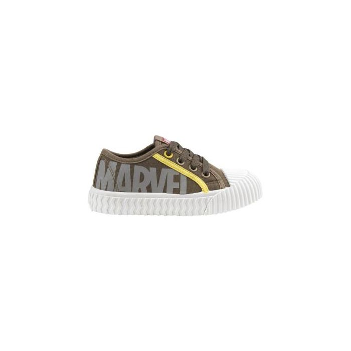 Zapatilla Loneta Suela Pvc Cordones Marvel Beige 35 0