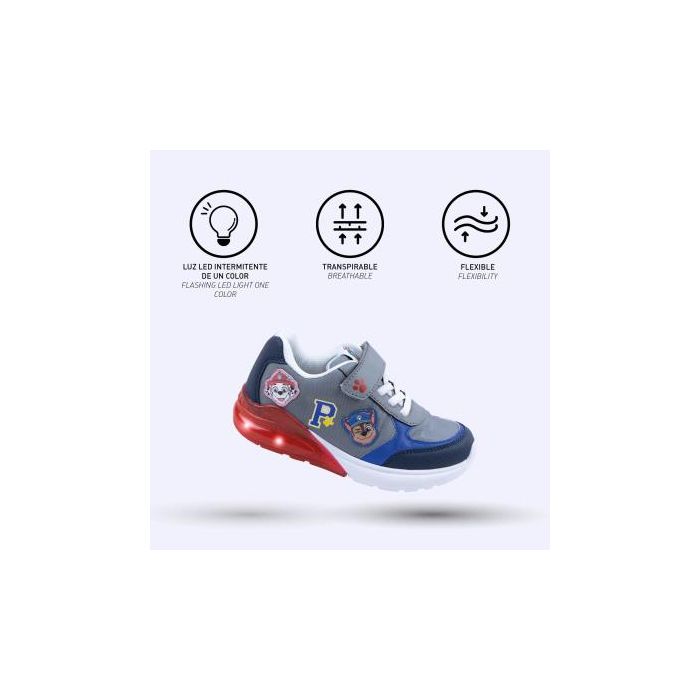 Deportiva Suela Tpr Con Luces Paw Patrol Light Gray 3