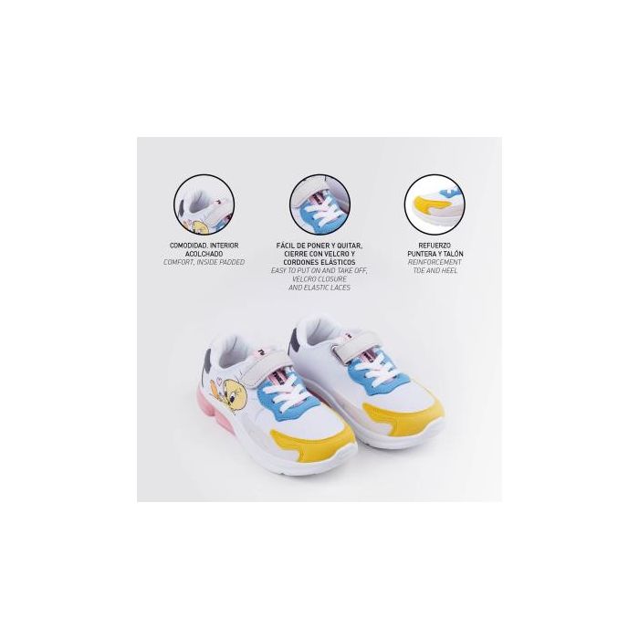 Deportiva Suela Pvc Con Luces Looney Tunes Piolin Multicolor 31 4 Deportiva Suela Pvc Con Luces Looney Tunes Piolin Multicolor 31 4