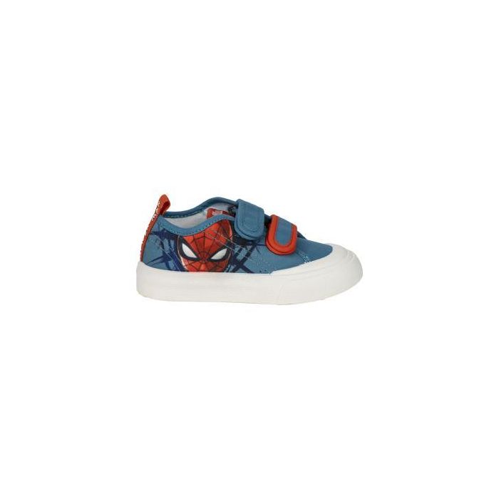 Zapatilla Loneta Suela Tpr Spiderman Azul