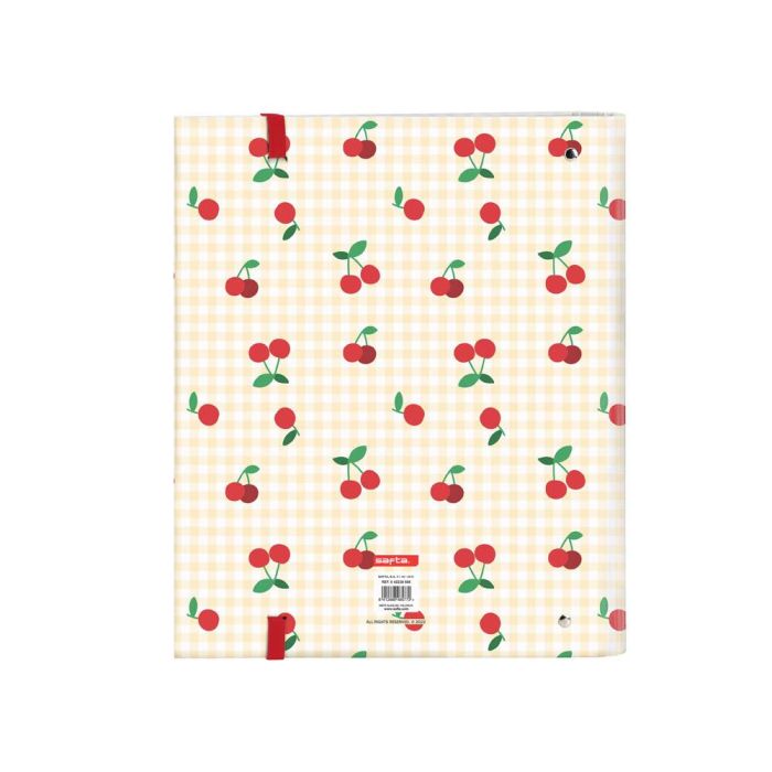 Carpeta de anillas Safta Cherry A4 Beige (27 x 32 x 3.5 cm) 1