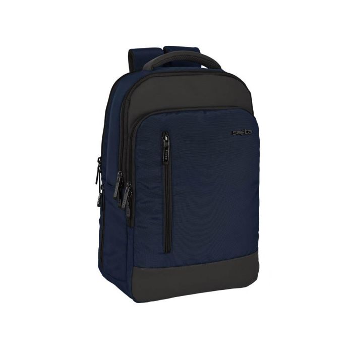 Mochila para Portátil y Tablet con Salida USB Safta Business Azul oscuro (29 x 44 x 15 cm)