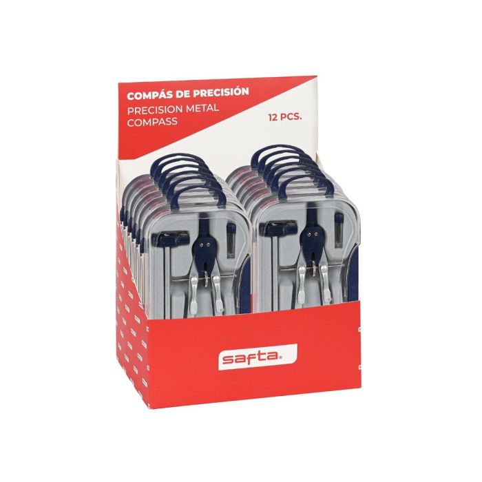 Expositor 12 pcs. compas de precision safta 20x20x15cm