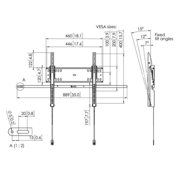 Soporte TV Vogel's PFW 4510 55" 50 kg 1