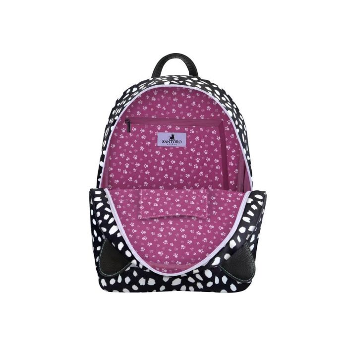 Mochila Casual Gorjuss Smitten kitten Negro Blanco (25,5 x 31 x 10 cm) 2