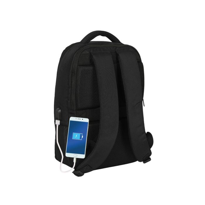 Mochila para Portátil y Tablet con Salida USB Capitán América Negro 8