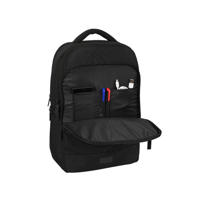 Mochila para Portátil y Tablet con Salida USB Capitán América Negro 4