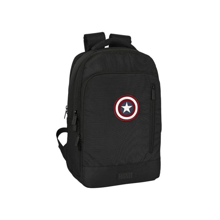 Mochila para Portátil y Tablet con Salida USB Capitán América Negro