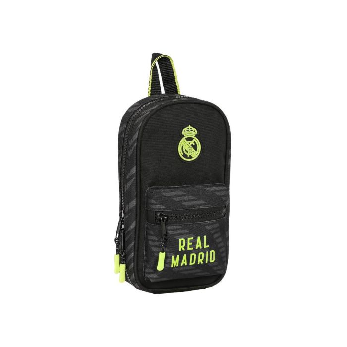 Plumier Mochila Real Madrid C.F. Negro (12 x 23 x 5 cm)