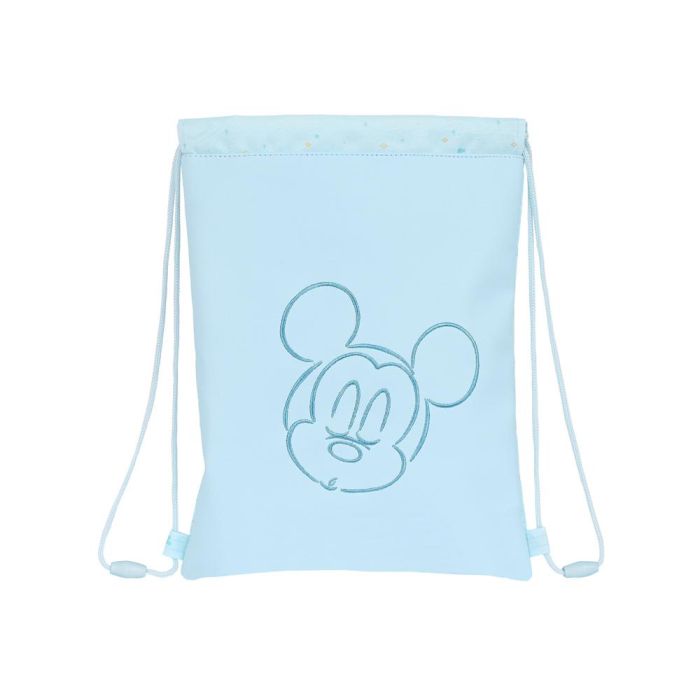 Bolsa Mochila con Cuerdas Mickey Mouse Clubhouse Azul claro (26 x 34 x 1 cm)