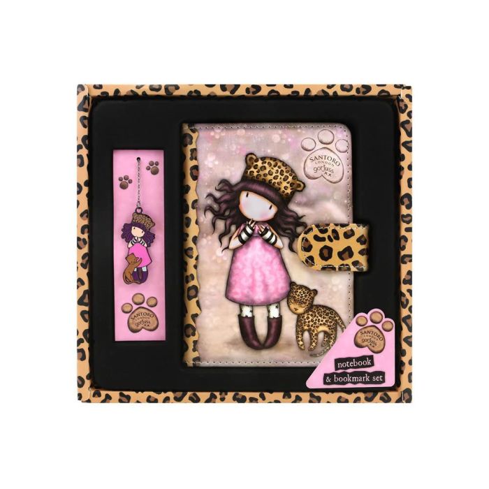 Set de Papelería Gorjuss Purrrrrfect love Leopardo