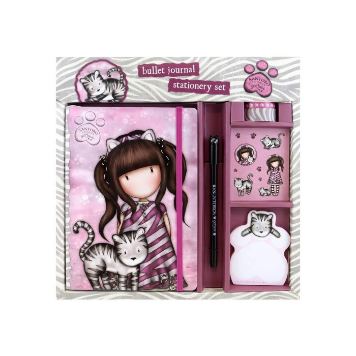 Set de Papelería Gorjuss Ruby wild Rosa Gris