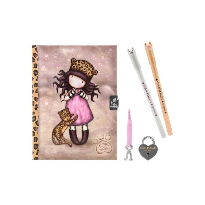 Diario con Accesorios Gorjuss Purrrrrfect love Leopardo 25 x 25 x 2.8 cm 1 Diario con Accesorios Gorjuss Purrrrrfect love Leopardo 25 x 25 x 2.8 cm 1